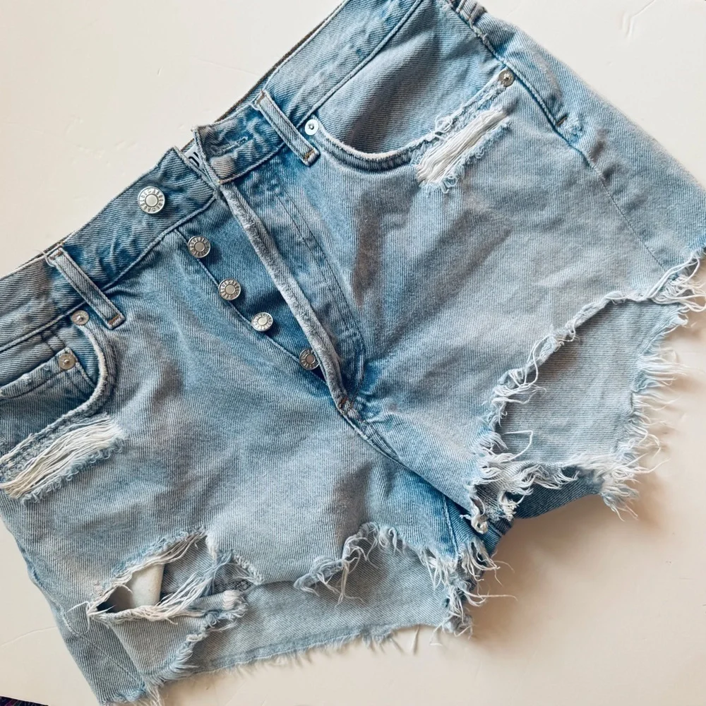 AGOLDE Parker Vintage Cut Off Short in Swapmeet 26